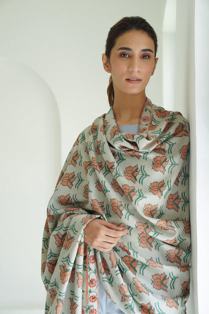   Hand Woven Kani Pashmina Shawl | Sosan Posh | Kashmir Loom