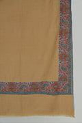 Kashmir Loom  Kashmir Loom Hand Embroidered Cashmere Shawl Gold