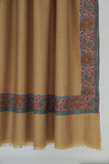 Kashmir Loom  Kashmir Loom Hand Embroidered Cashmere Shawl Gold