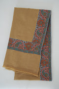 Kashmir Loom  Kashmir Loom Hand Embroidered Cashmere Shawl Gold