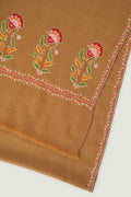 Heera Palledar Hand Embroidered Pashmina Stole Tobacco