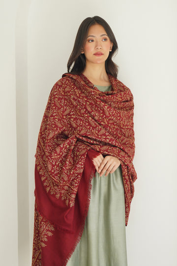 embroidered shawl