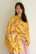 Kani Sadabahar Hand Woven Pashmina Large Shawl Winter Jasmine