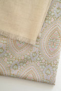 Kashmir Loom Sozni Neem Jamawar Hand Embroidered Pashmina Shawl Ivory Multi