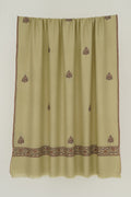 Kashmir Loom Sozni Nazlidor Butidar Hand Embroidered Pashmina Shawl Sage