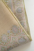 Kashmir Loom Sozni Neem Jamawar Hand Embroidered Pashmina Shawl Ivory Multi