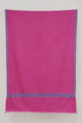 Kashmir Loom Sozni Avin Baildar Hand Embroidered Pashmina Stole Cyclamen