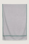 Kashmir Loom Sozni Golband Hashiya Hand Embroidered Pashmina Stole Cool Grey