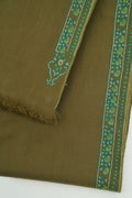 Kashmir Loom Sozni Edge Bail Hand Embroidered Pashmina Shawl Herb