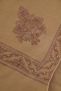 Kashmir Loom Sozni Aylin Corner Buta Hand Embroidered Pashmina Shawl Tanin