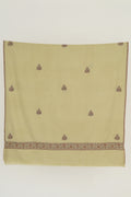 Kashmir Loom Sozni Nazlidor Butidar Hand Embroidered Pashmina Shawl Sage