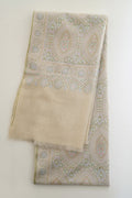 Kashmir Loom Sozni Neem Jamawar Hand Embroidered Pashmina Shawl Ivory Multi