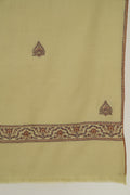 Kashmir Loom Sozni Nazlidor Butidar Hand Embroidered Pashmina Shawl Sage