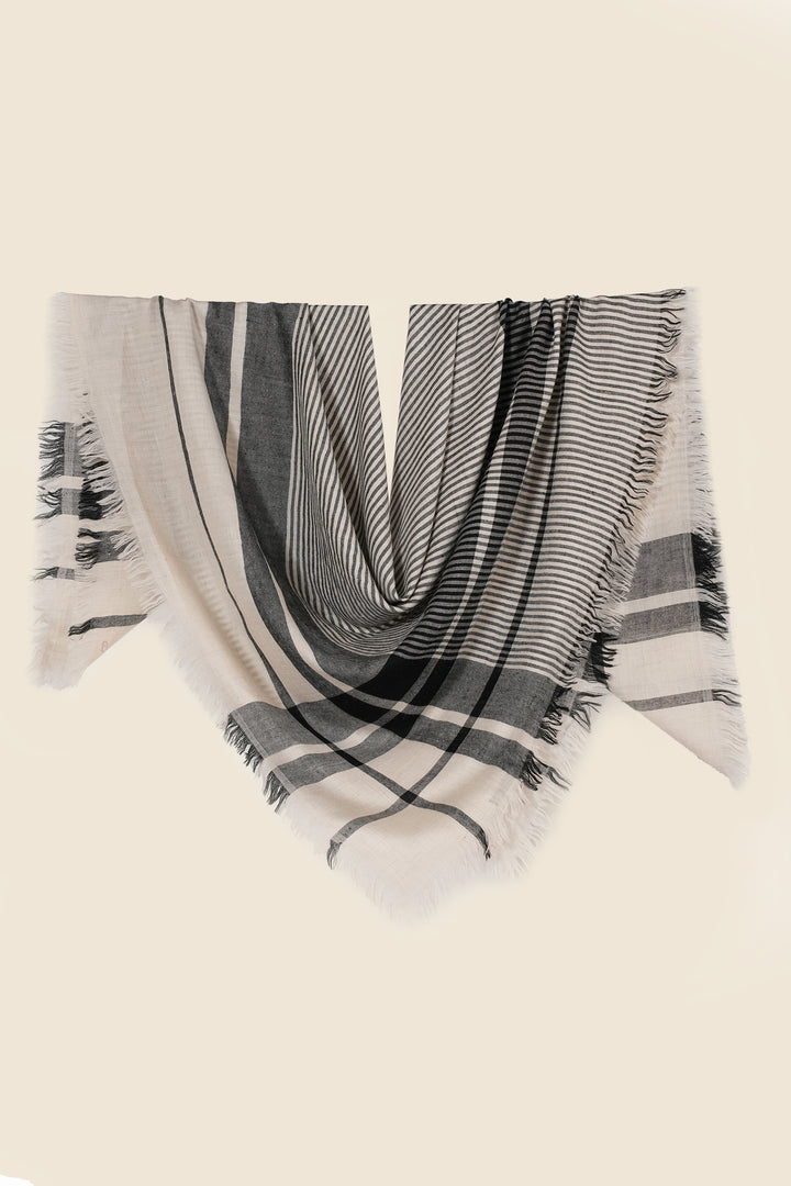Kashmir Loom Poise Cashmere Square Scarf 130 x130 cms