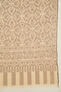 Kashmir Loom Kani Marziya Jaaldar Hand Woven Pashmina Shawl Gobi Mocha