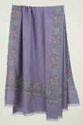 Kashmir Loom Sozni Dilnaz Dordar Hand Embroidered Pashmina Shawl Sundown
