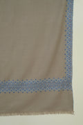 Kashmir Loom Sozni Arzu Dordar Hand Embroidered Pashmina Shawl Stone