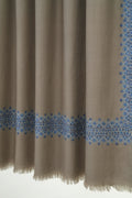Kashmir Loom Sozni Arzu Dordar Hand Embroidered Pashmina Shawl Stone