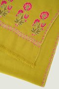 Kahsmir Loom Gul Kasdi Palledar Hand Embroidered Pashmina Stole Macha