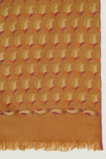 Kashmir Loom Kani Penguin Hand woven Pashmina Scarf Tan