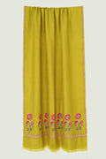 Kahsmir Loom Gul Kasdi Palledar Hand Embroidered Pashmina Stole Macha