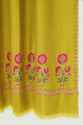 Kahsmir Loom Gul Kasdi Palledar Hand Embroidered Pashmina Stole Macha