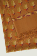 Kashmir Loom Kani Penguin Hand woven Pashmina Scarf Tan