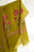 Kahsmir Loom Gul Kasdi Palledar Hand Embroidered Pashmina Stole Macha