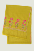 Kahsmir Loom Gul Kasdi Palledar Hand Embroidered Pashmina Stole Macha
