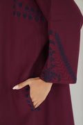 Mehrin Hand Embroidered Wool Choga Port