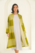 Kashmir Loom Ikat Tableau Cashmere Coat Mochi Nature