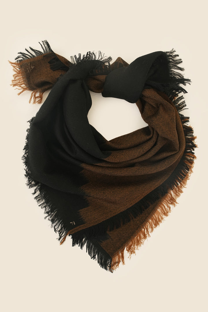 Kashmir Loom Terrace Cashmere Neck Scarf 70 x 70 cms