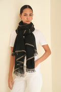 Kashmir Loom Rim Cashmere Large Shawl 115 x 230 cms