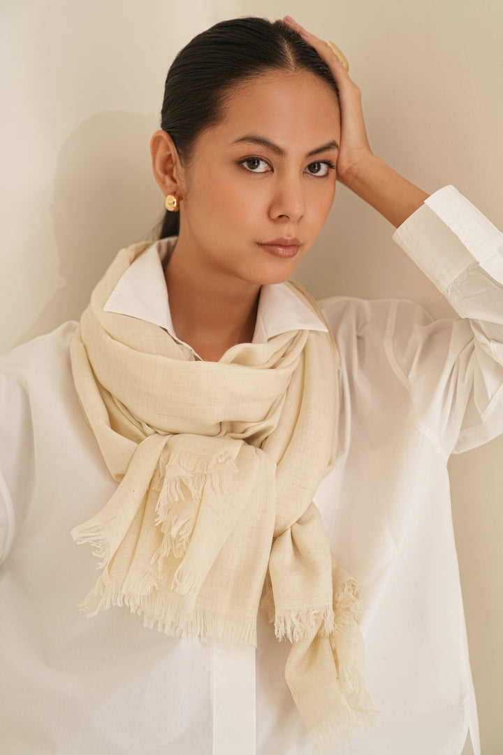 Solid Cashmere Shawl & Stole