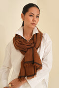 Kashmir Loom Rim Cashmere Large Shawl 115 x 230 cms