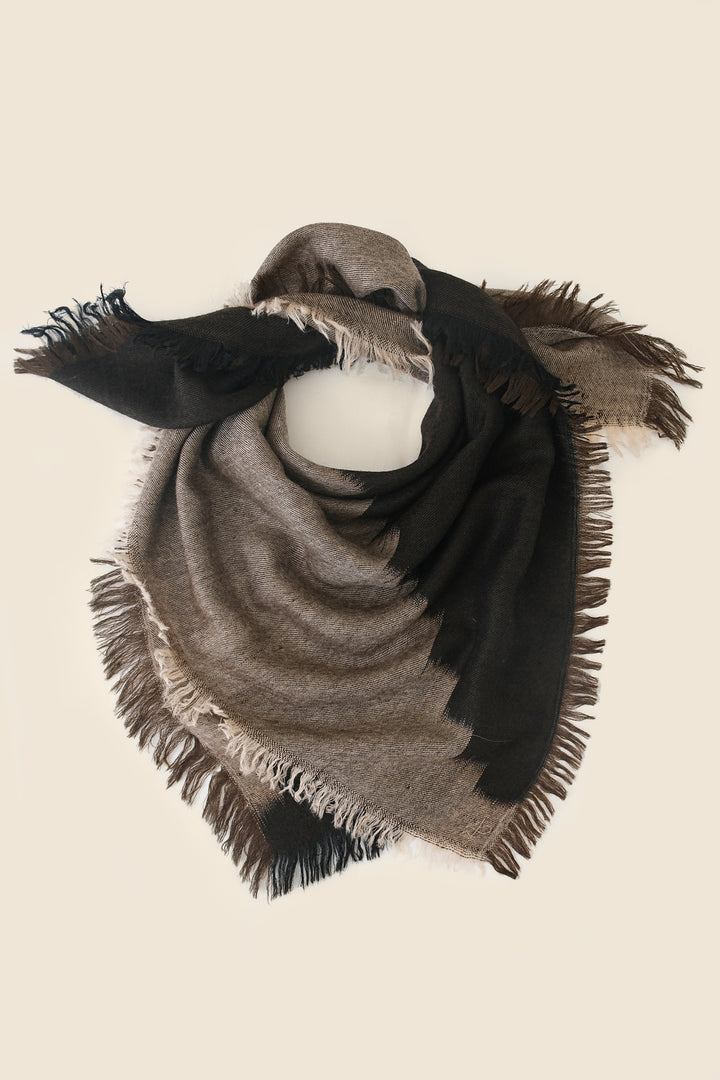 Kashmir Loom Terrace Cashmere Neck Scarf 70 x 70 cms