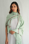 Kashmir Loom Sozni Viyana Hashiya Buti Hand Embroidered Pashmina Shawl Pool