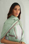 Kashmir Loom Sozni Viyana Hashiya Buti Hand Embroidered Pashmina Shawl Pool