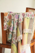 Kashmir Loom Kani Poppy Multi Buti Hand Woven Pashmina Shawl Kuklihut Multi