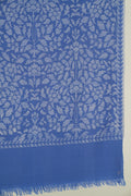 Kashmir Loom Kani Farnaz Jaalposh Hand Woven Pashmina Shawl Indigo Ivory