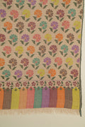 Kashmir Loom Kani Poppy Multi Buti Hand Woven Pashmina Shawl Kuklihut Multi