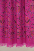 Kashmir Loom Kani Heer Posh Hand Woven Pashmina Large Shawl Fuchsia