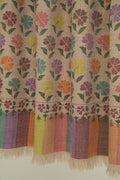 Kashmir Loom Kani Poppy Multi Buti Hand Woven Pashmina Shawl Kuklihut Multi