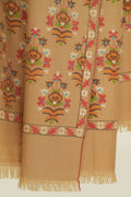 Kashmir Loom Kani Zahidan Buta Jamawar Hand Woven Pashmina Large Shawl Camel
