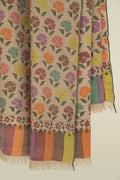 Kashmir Loom Kani Poppy Multi Buti Hand Woven Pashmina Shawl Kuklihut Multi
