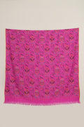 Kashmir Loom Kani Heer Posh Hand Woven Pashmina Large Shawl Fuchsia