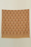 Kashmir Loom Kani Zahidan Buta Jamawar Hand Woven Pashmina Large Shawl Camel