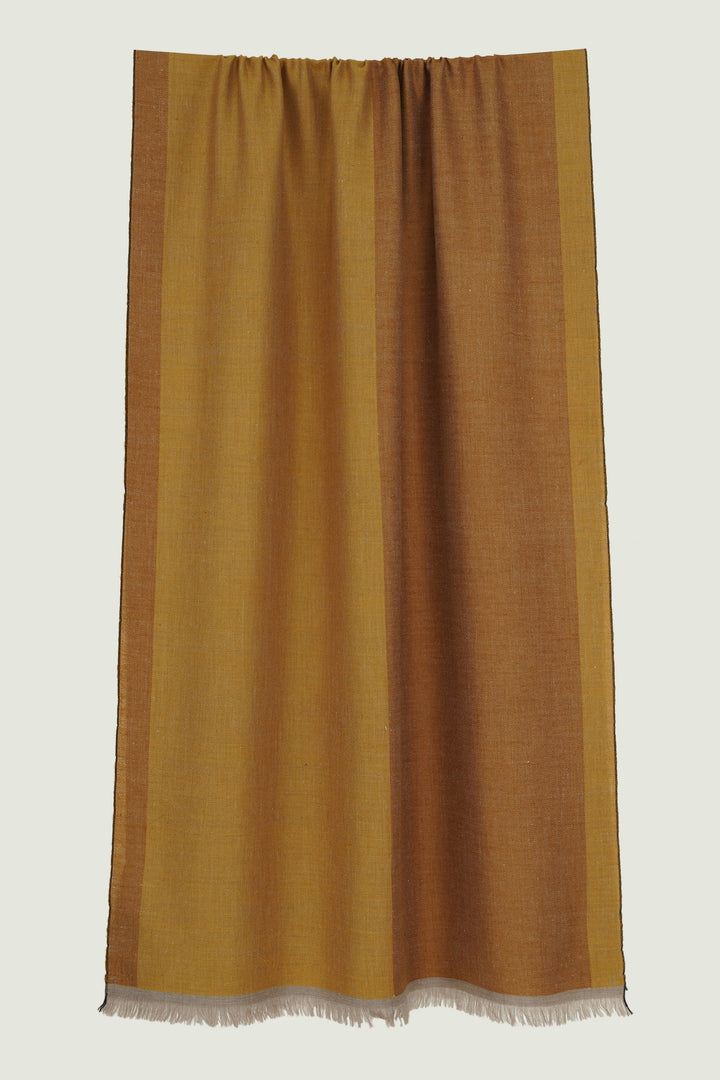 Kashmir Loom | Aurelia Bumblebee Pumpkin Stole