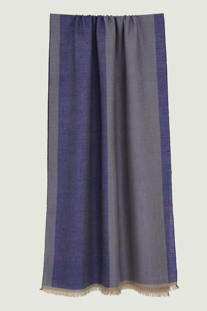 Kashmir Loom | Aurelia Cobalt Forget Me Not Stole