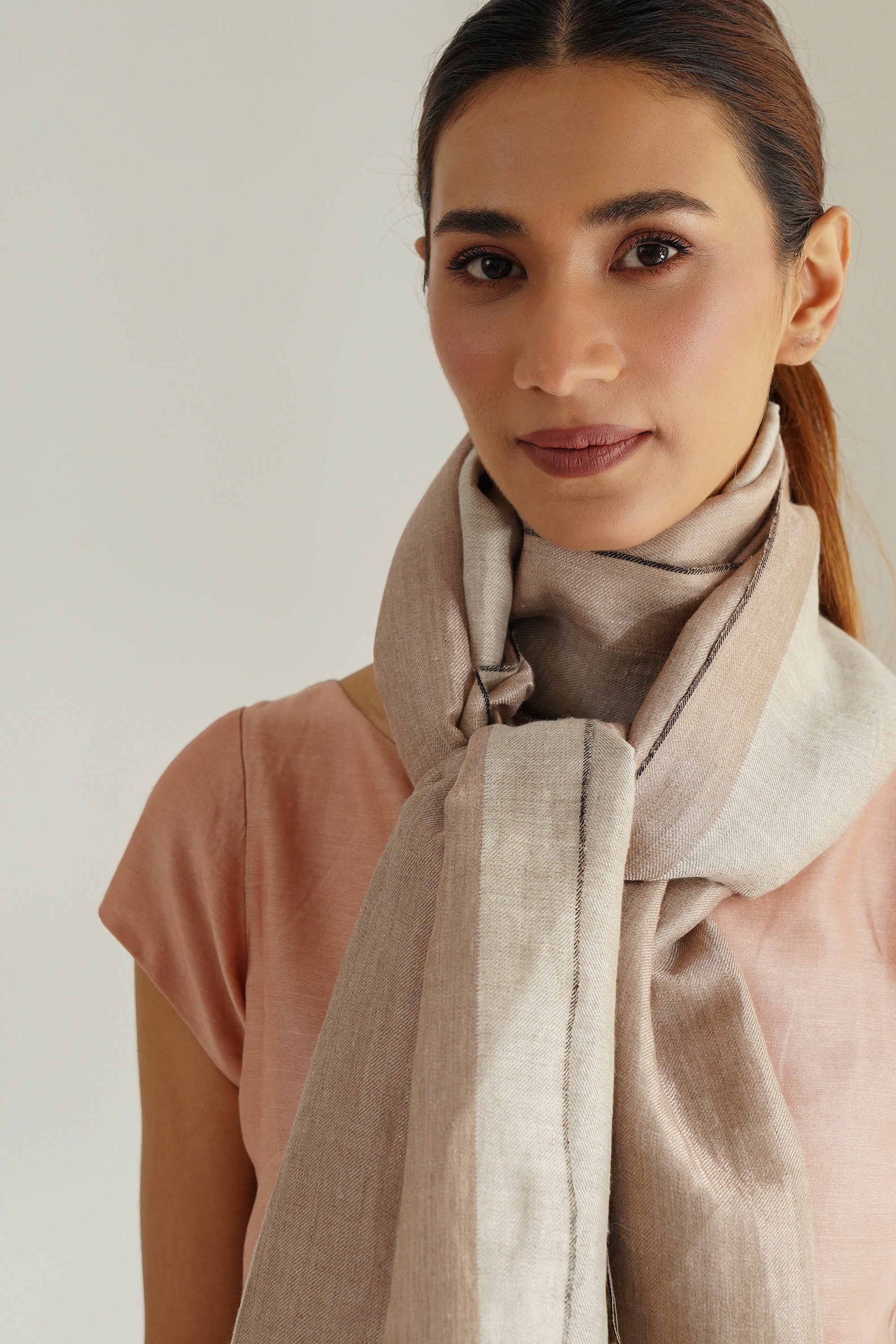 Aurelia Metallic Cashmere Stole